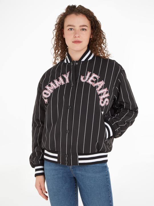 Produktbild Tommy Hilfiger Tommy Jeans Pinstripe Letterman Bomberjacke - 88915 (L)