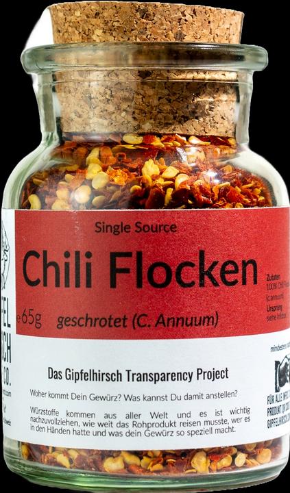 Actual product image Gipfelhirsch Chilli, coarsely ground (c.annuum) (65 g)