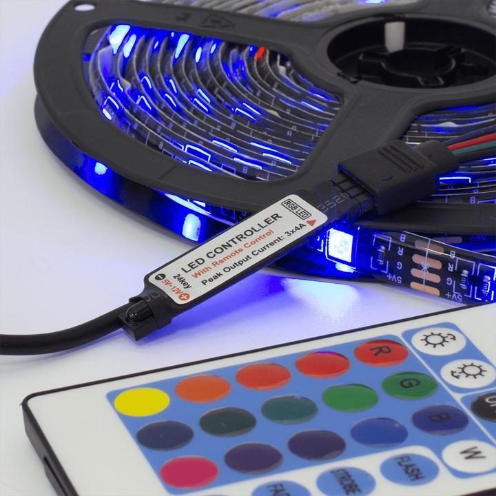 Actual product image White Shark Helios LED-05 RGB LED strip with remote control (RGB, 25 cm, Outdoor, Indoor)