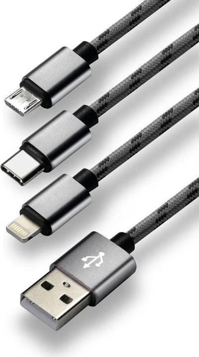 Image du produit Everactive USB A - Lightning, USB type C, Micro USB B (1.20 m, USB 2.0)