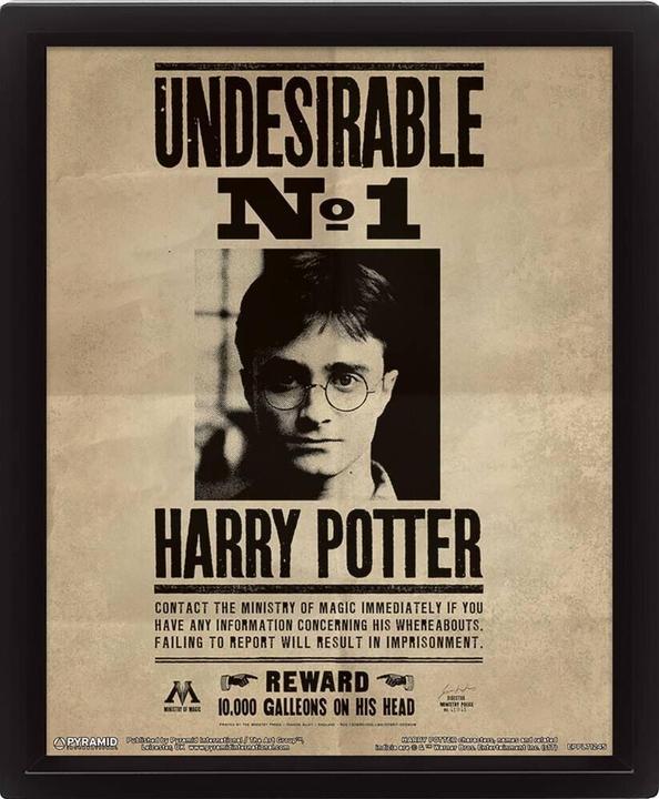 Actual product image Pyramid Harry Potter: Harry Potter - Sirius Black Wanted 3D (26 x 20 cm)