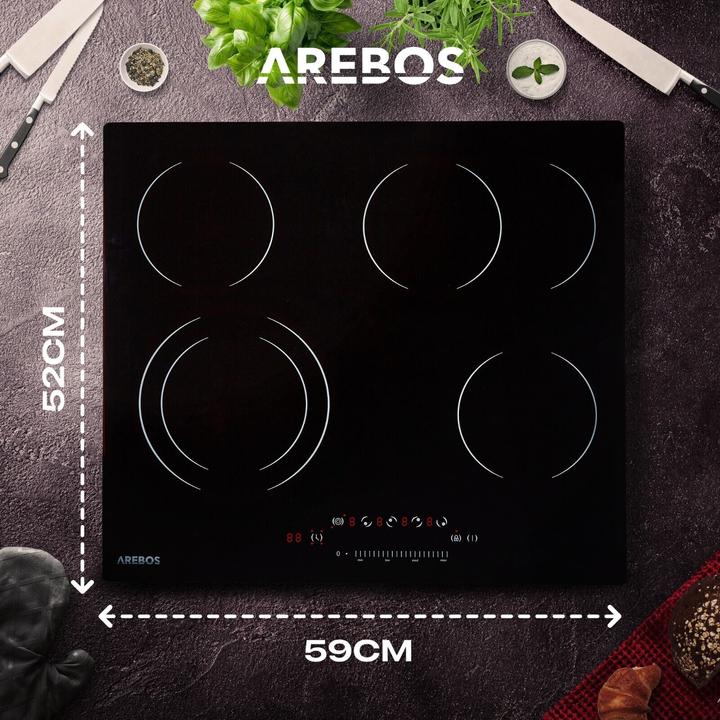 Image du produit Arebos Table de cuisson en vitrocéramique