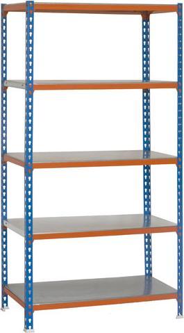 Actual product image SimonRack Heavy duty shelving SIMONCLICK SUPERPLUS 5 8435104937051 orange, blue 110.0 x 50.0 x 200.0 cm