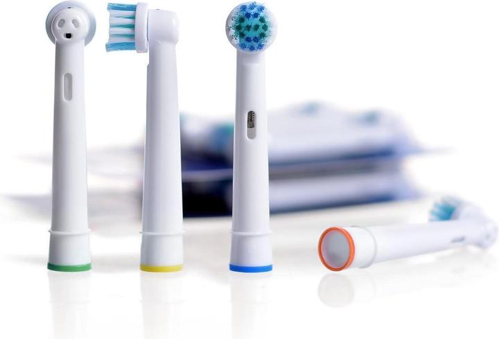 Produktbild ASMI Ersatz Zahnbürsten, Zahnbürstenkopf, 4 Stück, kompatibel mit Oral-B (4 x)