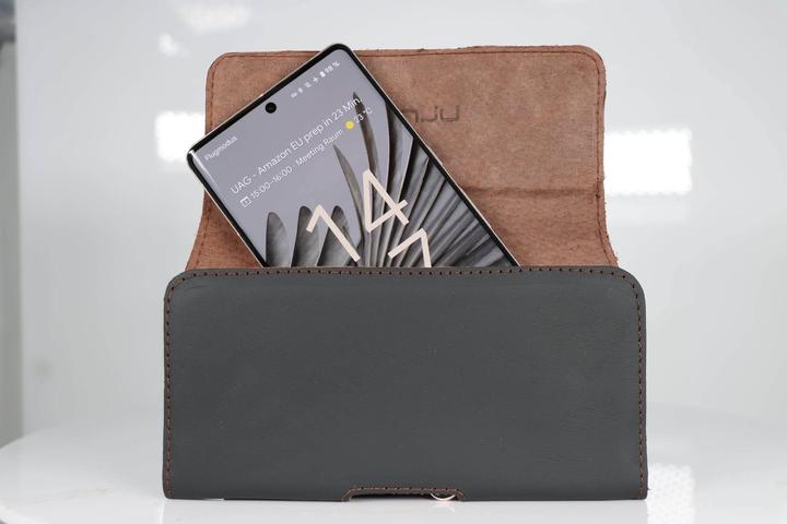 Image du produit Honju horizon Étui ceinture en cuir lisse pour smartphones Google (Google Pixel 6a, Google Pixel 6, Google Pixel 7, Google Pixel 6 Pro, Google Pixel 7a, Google Pixel 7 Pro)