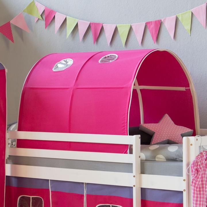 Image du produit Floki24 Tunnel pour lits superposés Tente de lit Toit de jeu Tunnel Caverne Lit d'enfant - rouge