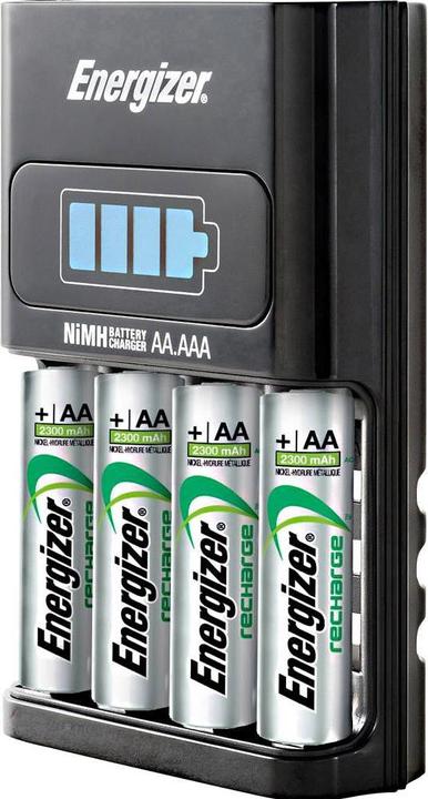 Produktbild Energizer Recharge 1-Hour (4 Stk., AA, AAA, 2300 mAh, Ladegerät inkl. Akku)
