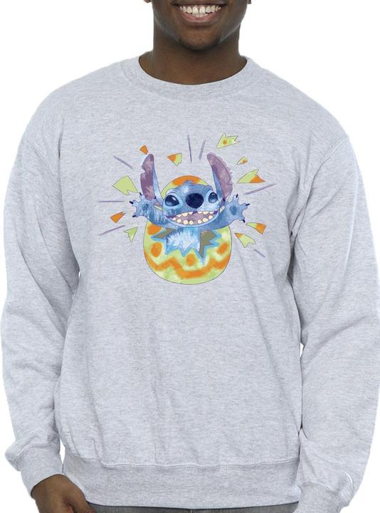 Actual product image Disney Mens Lilo & Stitch Cracking Egg Sweatshirt (L)