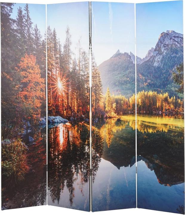 Immagine prodotto Mendler Foto Paravent con isolamento acustico HWC-L55, schermo per la privacy, 180x162cm Waldsee