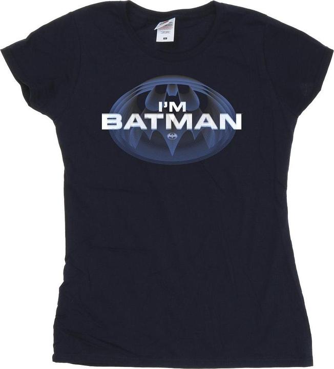 Actual product image Womens/Ladies The Flash I'm Batman Cotton T-Shirt (XXL)