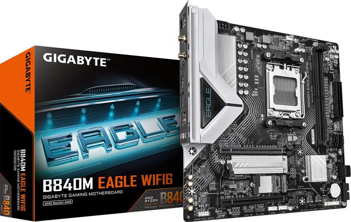 Produktbild Gigabyte MB B840M EAGLE WIFI6/AM5/mATX (AM5, AMD B840, mATX)