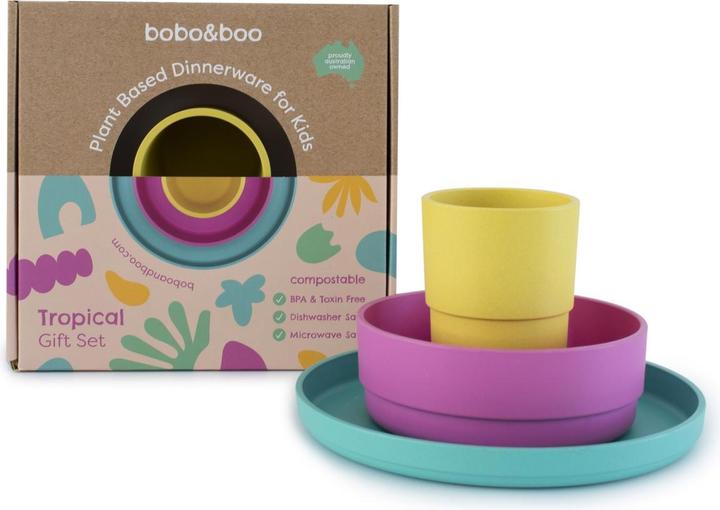 Immagine prodotto Bobo&boo Bobo & Boo, set di stoviglie a base vegetale, tropicale