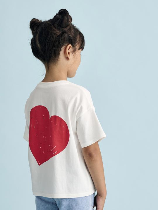 Immagine prodotto Vertbaudet Bedrucktes Mädchen T-Shirt, leichte Oversized-Form (98)