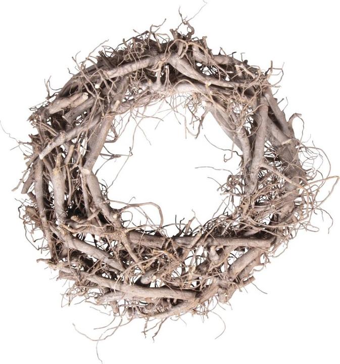 Image du produit Rayher Couronne en osier blanc balayé 40cm