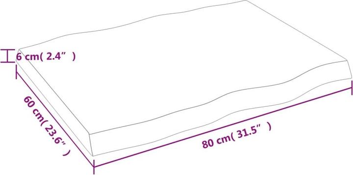 Actual product image VidaXL Chaim (80 x 60 x 6 cm)