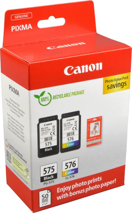 Actual product image Canon PG-575/CL-576 Ink Cartridge PVP (M, FC, C, Y)