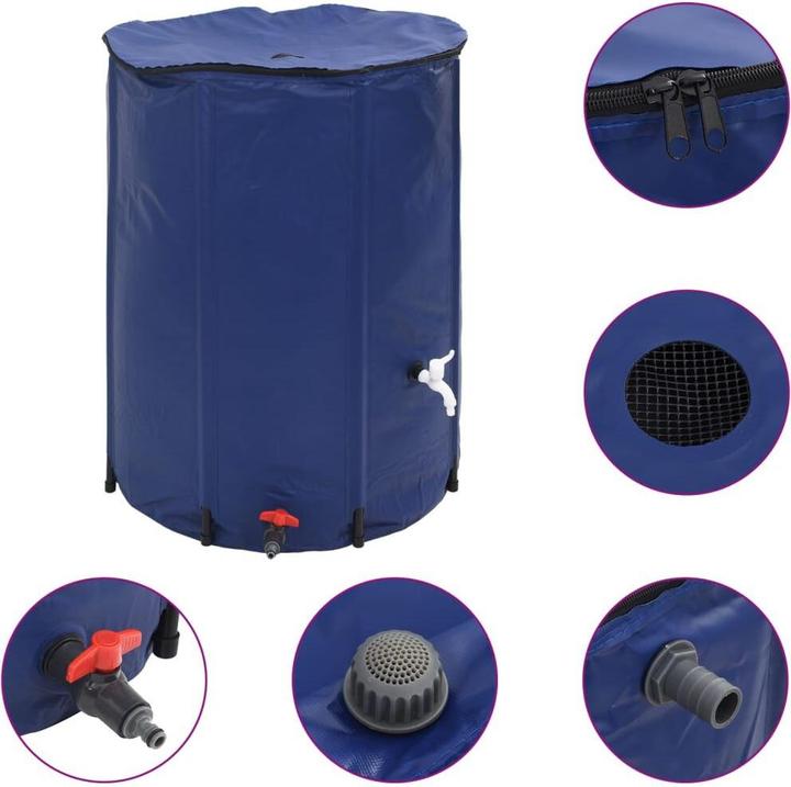Immagine prodotto VidaXL Serbatoio dell'acqua con rubinetto Pieghevole 750 L PVC (750 l)