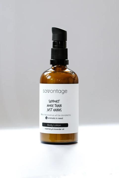 Savontage Natürliche Körperlotion mit Rosmarin- und Lavendelöl, 100ml (Körperlotion, 100 ml)