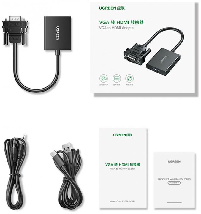 Immagine prodotto Ugreen Da VGA a (HDMI, 15 cm)