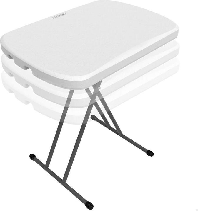 Immagine prodotto Lifetime Picknick-Tisch Weiss Stahl HDPE 66 x 71 x 46 cm