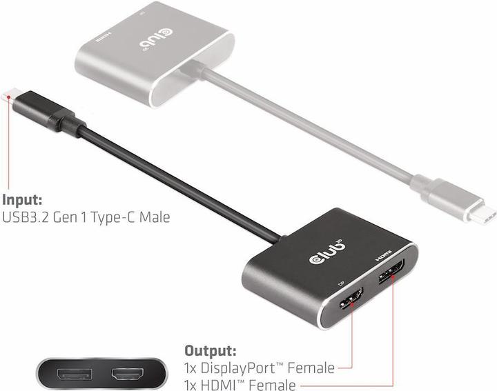 Image du produit Club 3D Hub USB (HDMI, USB, 5.90 cm)