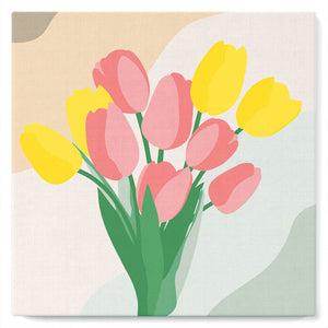 Produktbild Figured'Art Mini Malen nach Zahlen mit Rahmen - Tulpenstrauss