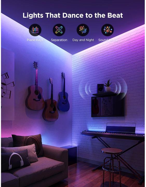 Actual product image Govee LED Strip 2 Pro (RGBW, RGBIC, 500 cm, Indoor)