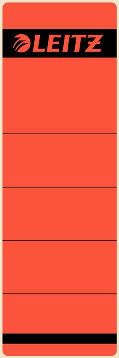 Produktbild Leitz Ordnerrücken-Etikett, 61 x 192 mm, kurz, breit, rot passend für Standard- und Hartpappe-