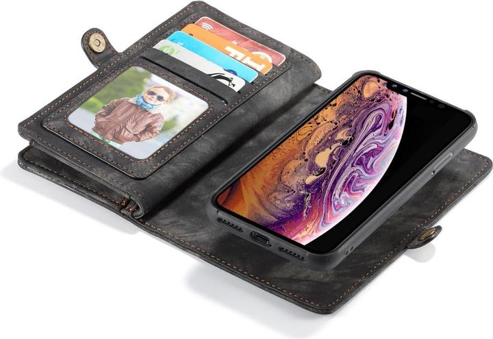 Productafbeelding Caseme Apple iPhone XR Echt Leren Portemonnee Kaart Hoesje (Apple iPhone XR)