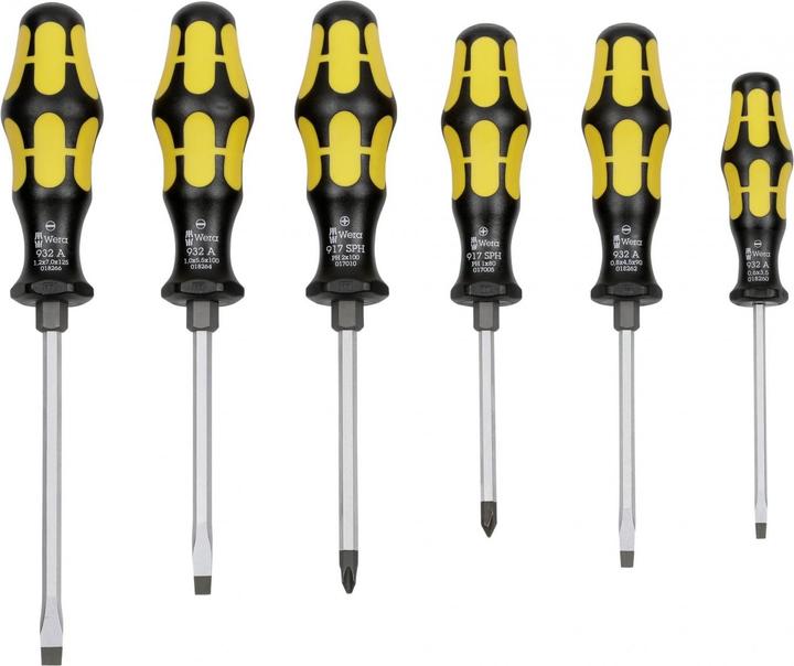 Actual product image Wera 932/6 Rack (Slotted screws, Phillipps cross recess (PH))
