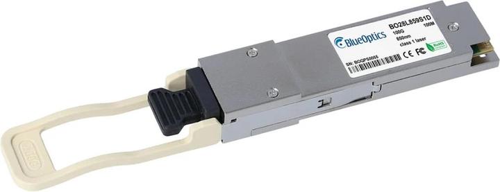 Actual product image BlueOptics NVIDIA MMA1B00-C100-TG compatible QSFP28 BO28L859S1D