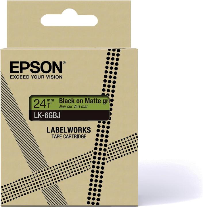 Produktbild Epson Matte Green/Black 24mm LK-6GBJ (2.40 cm, Grün)