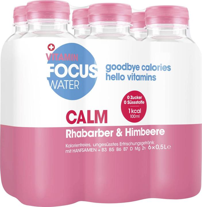 Immagine prodotto Focuswater Calm (Rabarbaro e lampone, 6 x)
