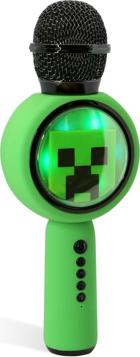 Produktbild OTL Kinder LED Karaoke Mikrofon mit Micro-SD Karten Slot und lustigem Stimmenverzerrer, lange Laufze