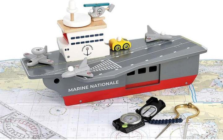 Image du produit Vilac Porte-avion + accessoires - Marine nationale