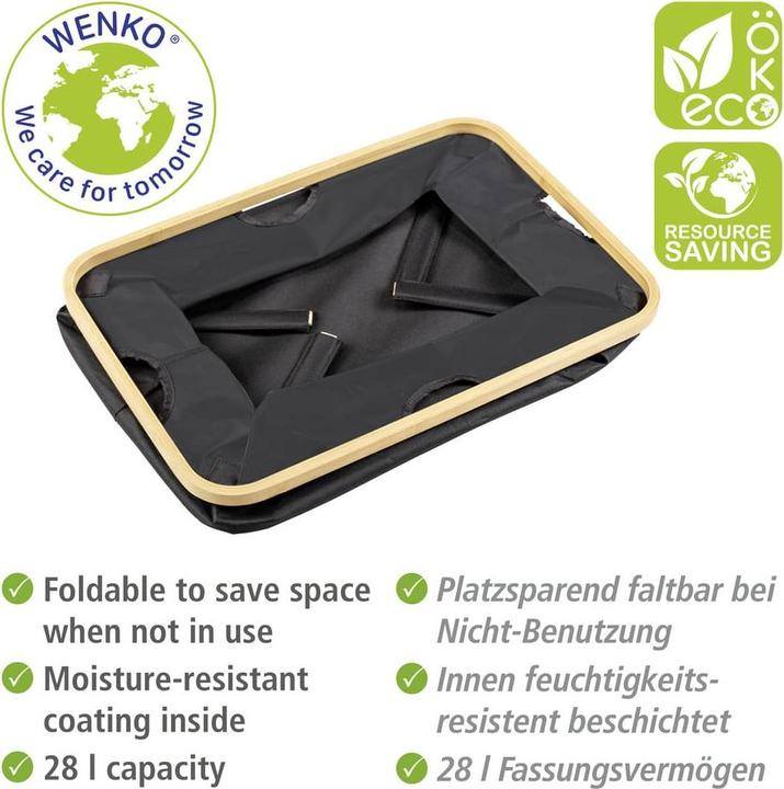 Image du produit Wenko Korb Mod. Ecori, 2er Set Textilien aus 100 % recyceltem Polyester (2 x)