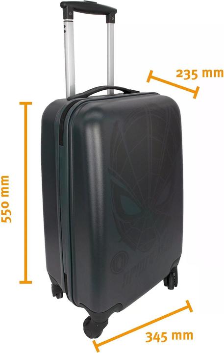 Produktbild Scooli Reisekoffer Spiderman 4 Räder (36 l, Handgepäck (bis 50l))