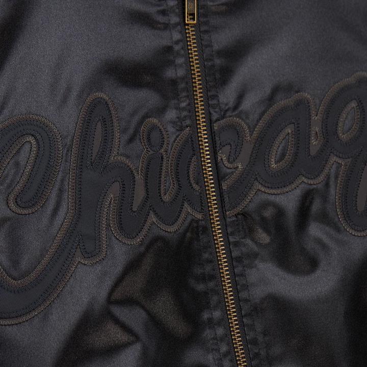 Produktbild Mitchell & Ness M&N Satin Bomber Jacke - STATESIDE Chicago Bulls schwarz - M (M)