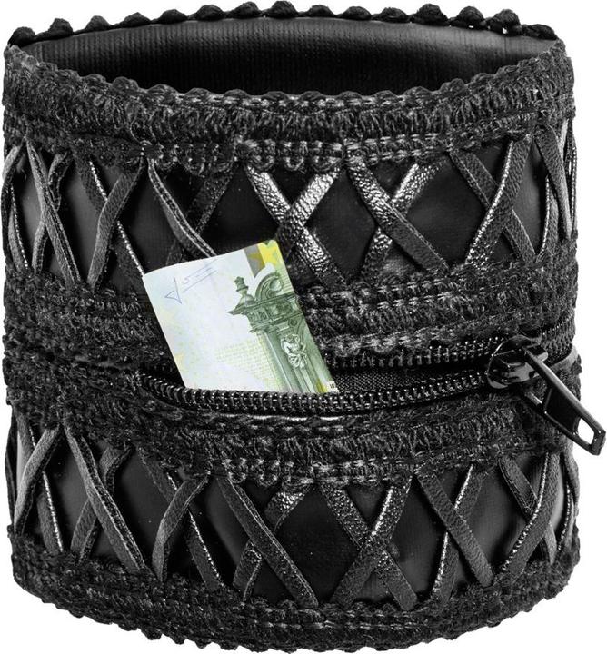 Noir Handmade Armband in schwarz (25 cm, 76% Polyester / 24% Elasthan mit Polymerbeschichtung)