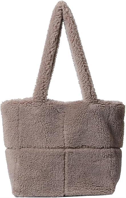 Image du produit Only-Bags.Store Sac à bandoulière chic en fausse fourrure - polyvalent et léger, parfait pour le travail ou les