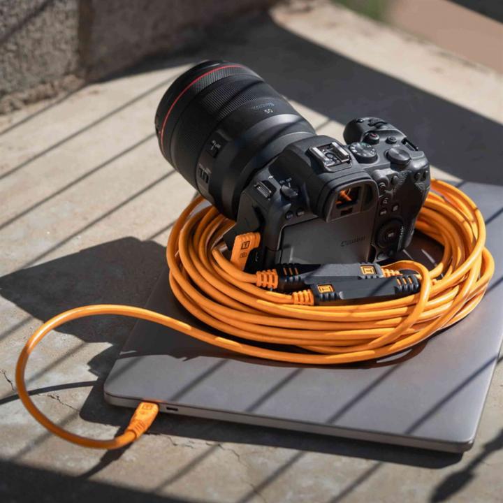 Image du produit Tether Tools TetherPro USB-C Optima 10G rechts orange 9,4m (9.40 m, USB 3.2 Gen 2)