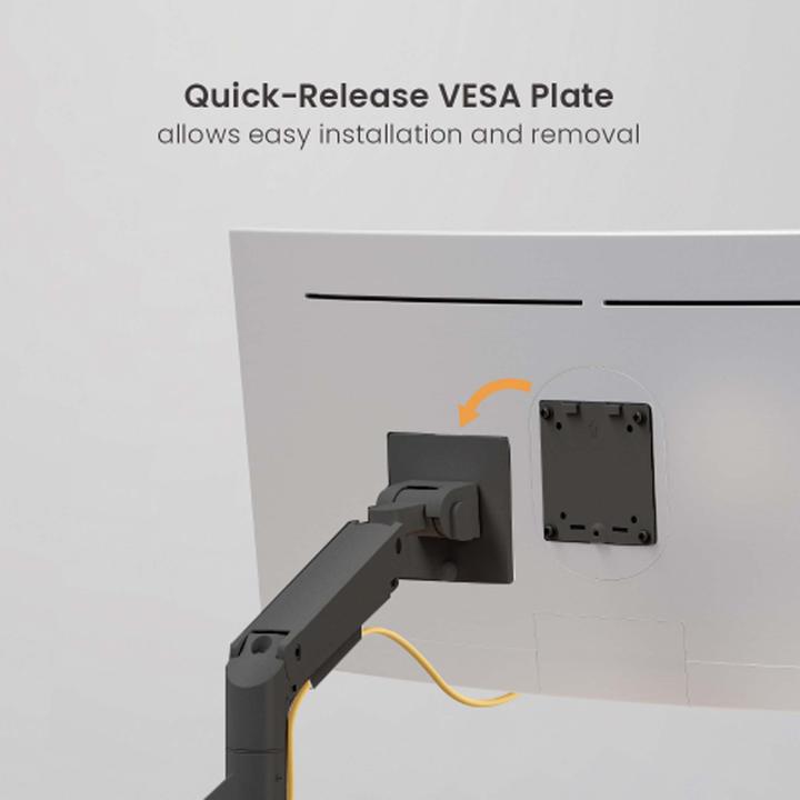 Produktbild Wiltec Zweifach Monitorhalterung Schreibtisch bis 20kg Monitorhalter VESA