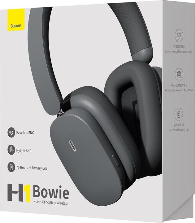 Produktbild Baseus Bowie H1 (ANC, 70 h, Kabellos)