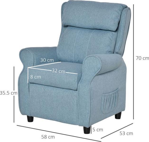 Immagine prodotto Swisshandel24 Divano per bambini Divano per bambini Poltrona per bambini Sedia Divano reclinabile regolabile con (Poltrona per bambini)