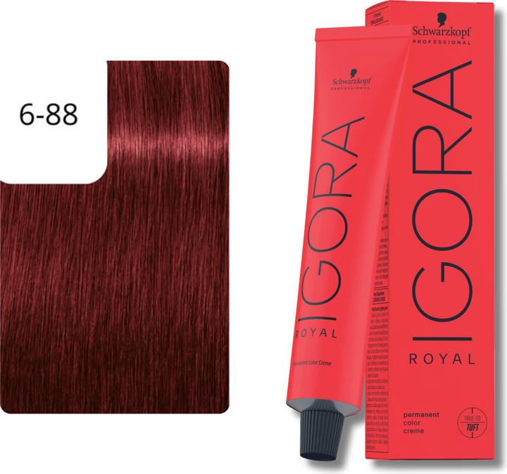 Actual product image Schwarzkopf Professional Igora Royal (6-88 Dark Blonde Red Extra)