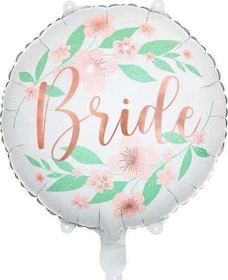 Image du produit Partydeco Foil balloon Flower Bride 45cm, white (1 pkt / 1 pc.)