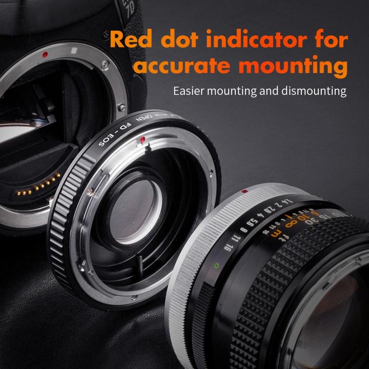 Image du produit K&F Concept Adaptateur K&F pour objectif Canon FD sur EOS EF (nouveauté)
