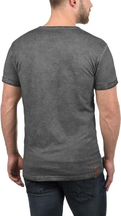 Immagine prodotto Solid Tihn T-Shirt A Maniche Corte Maglietta Da Uomo Con Collo Grandad In Cotone 100% (XL)