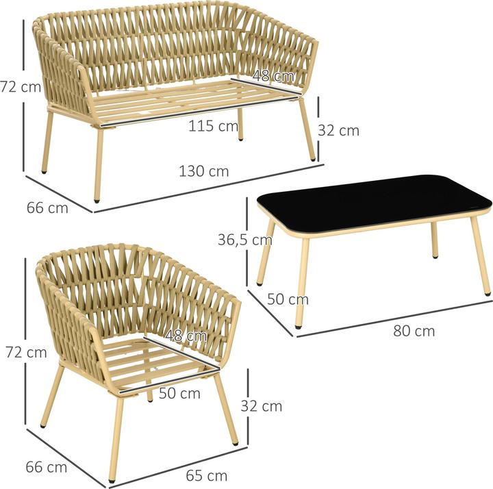 Immagine prodotto Outsunny Set di mobili da giardino