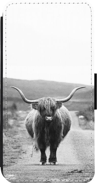 Produktbild PhoneLook Hülle Wallet schwarz Highland cattle (Apple iPhone 13 Pro Max)